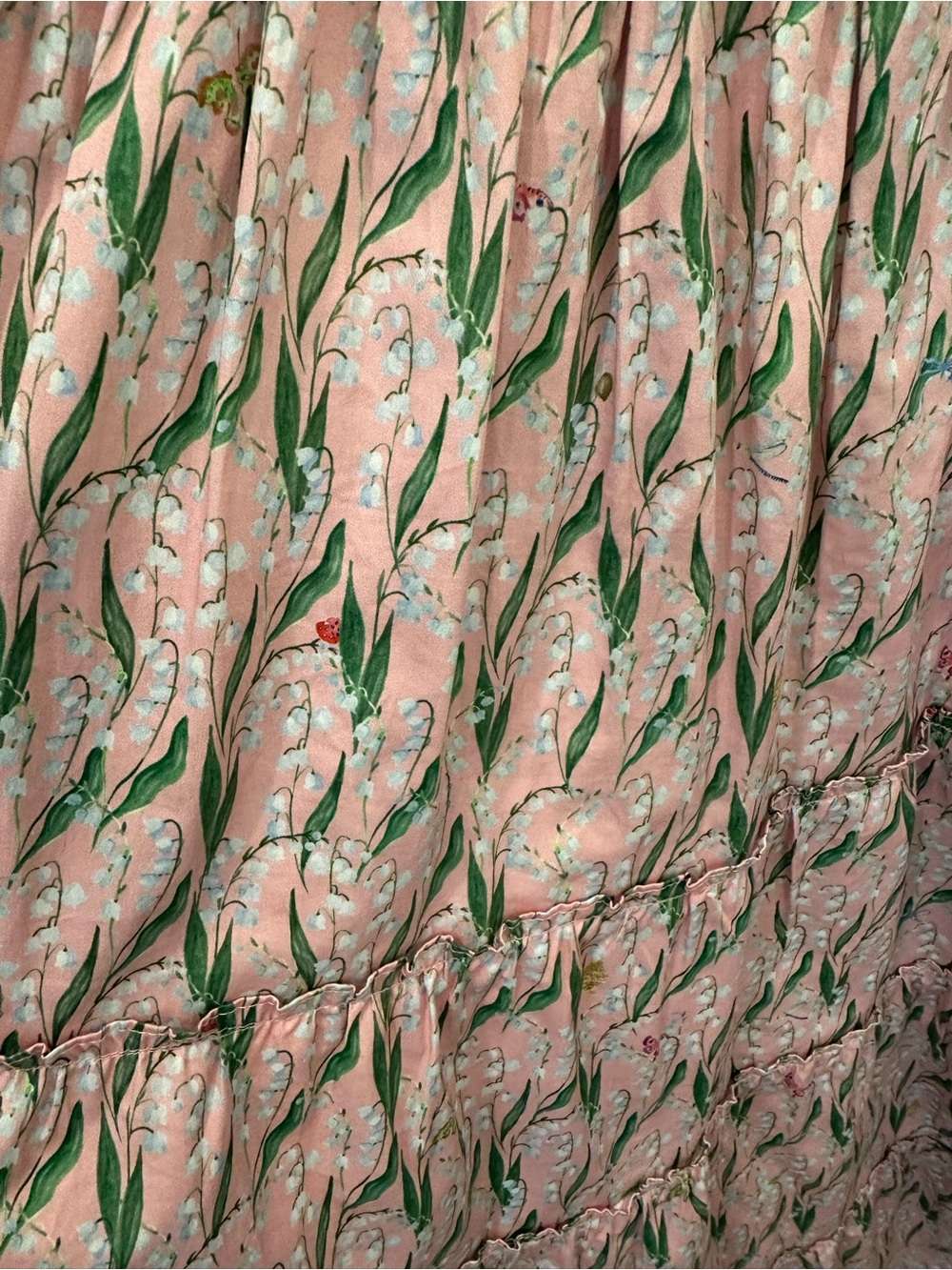 Hill House Pink and Green Floral Midi Dress - Picture 3 of 5